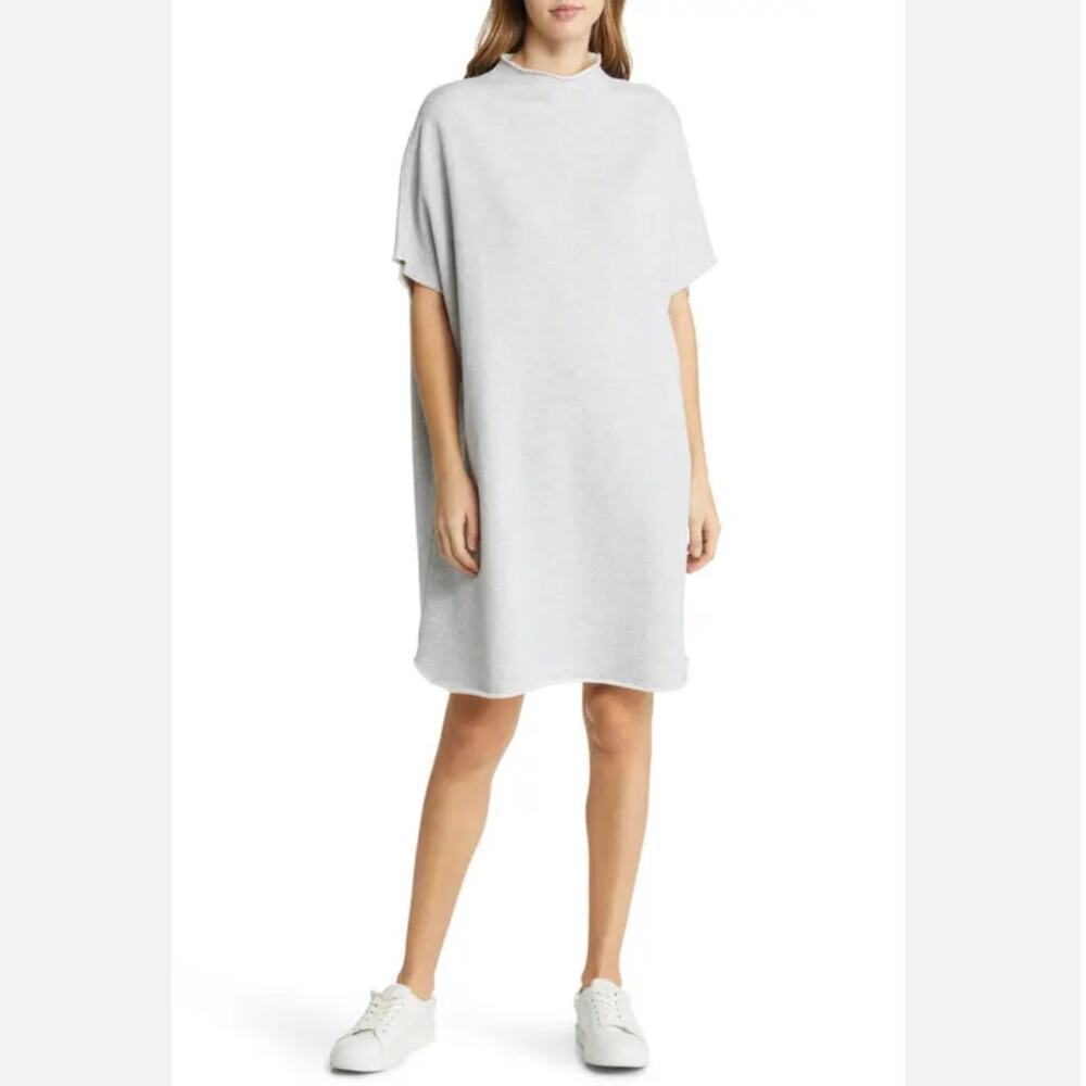 Frank & Eileen Ella The Easiest Dress Triple Fleece Gray Melange Size XS Small